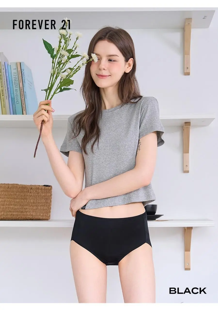 [속옷자국NO] 포에버21 노라인 인견 햄팬티 2PACK (스킨+블랙) 상세페이지 5